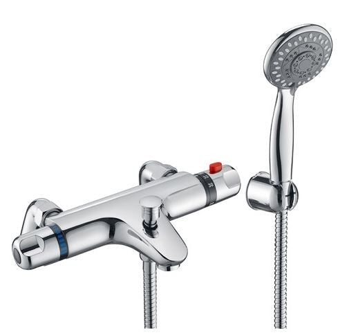Deck Mounted Thermostatic Bath/Shower Mixer Valve - Chrome