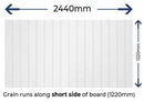 Richmond Grooved/Primed MDF Cross Grain MR 2440 x 1220 x 9mm