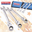 Faithfull 6 Piece Ratcheting Combination Spanner Set