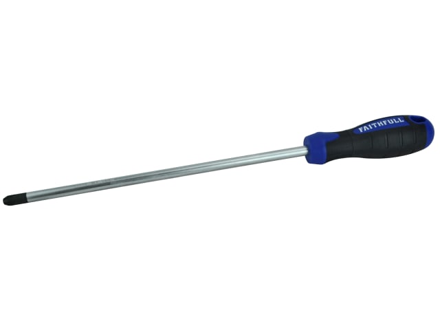 Faithfull Soft Grip Screwdriver 4Pz x 250mm