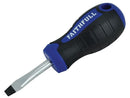 Faithfull Soft Grip Screwdriver Flared 6.5mm Stubby