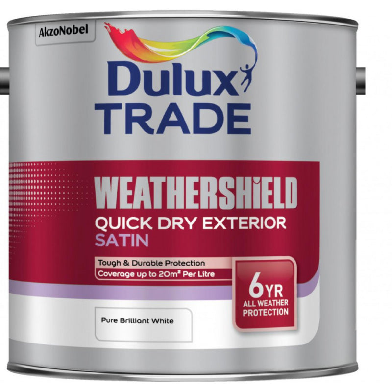 Dulux Trade W/Shield QD Satin PBW 2.5 Litre