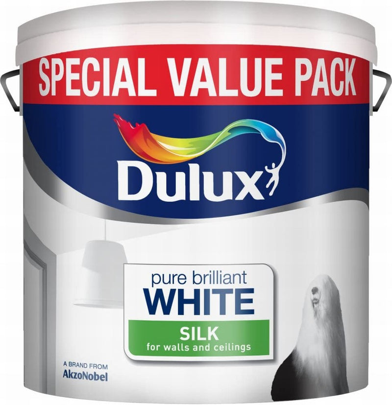 Dulux Silk Pure Brilliant White Special Value Pack