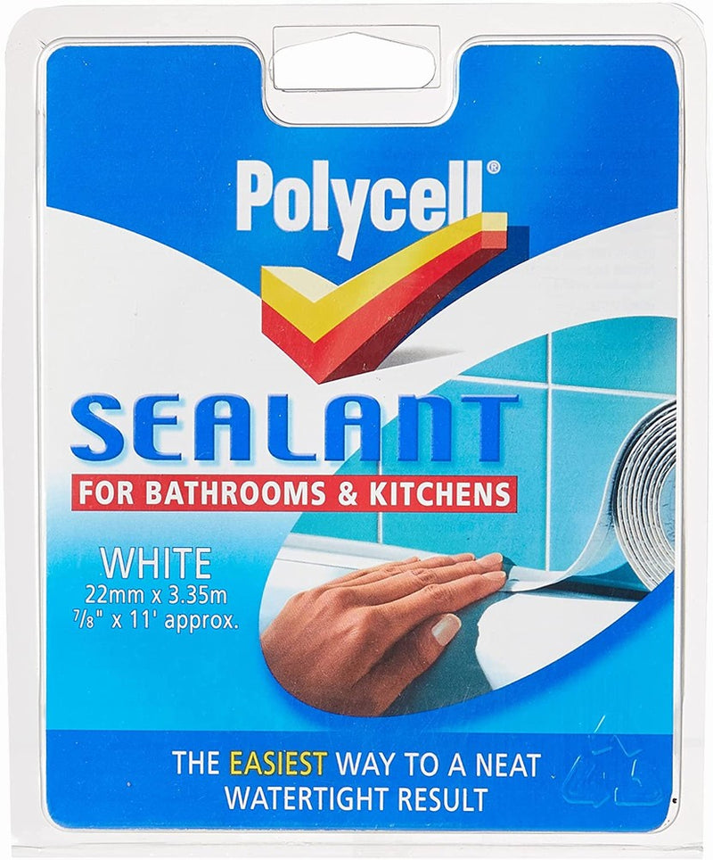 Polycell Seal Strip Bathroom/ Kitchen White