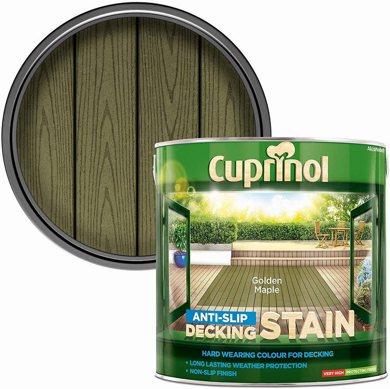 Cuprinol Anti-Slip Deck/Stain Gold/Maple 2.5L