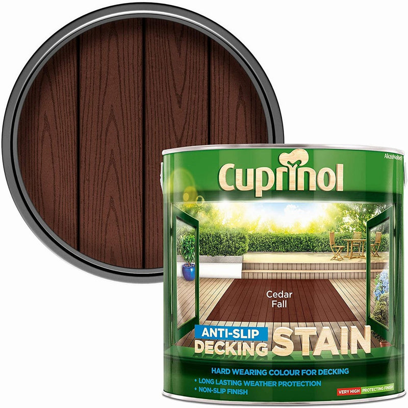 Cuprinol Anti-Slip Deck/Stain Cedar Fall 2.5L