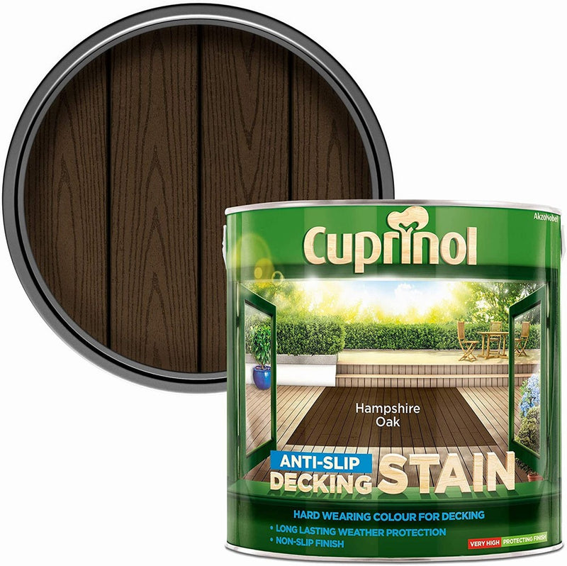Cuprinol Anti-Slip Deck/Stain Hamps/Oak 2.5L