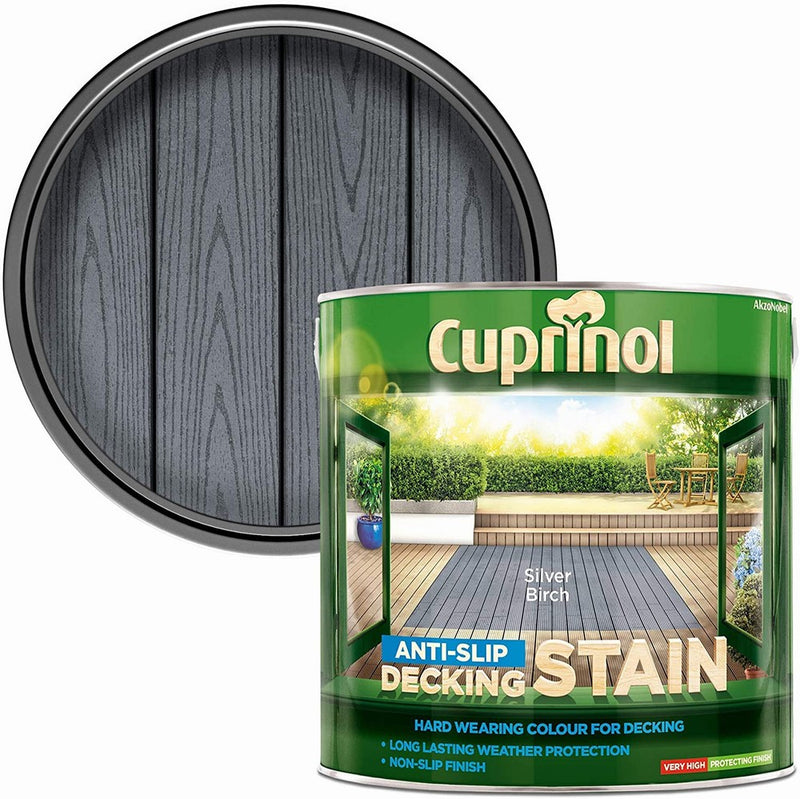 Cuprinol Anti-Slip Deck/Stain Silv/Birch 2.5L