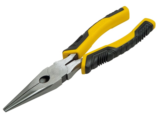 Stanley Long Nose Pliers Control Grip 200mm (8in)