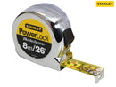 Stanley PowerLock BladeArmor Pocket Tape Measure 8M