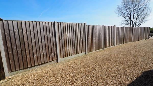 Closeboard Fence Panel Brown Treated - Fully Framed