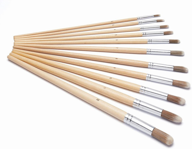 11 Pack Harris Ser Good Round Artist Paintbrush