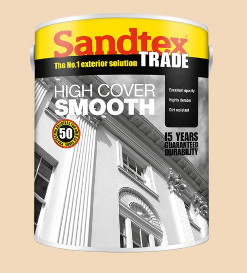 Sandtex Trade HC Smooth Light Cream 5L Masonry Paint