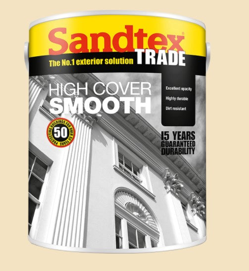 Sandtex Trade HC Smooth Oatmeal 5L Masonry Paint