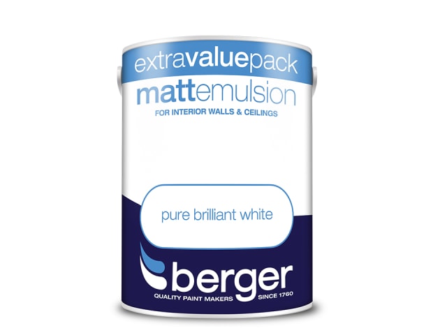 Berger Matt Emulsion Brilliant White 3L