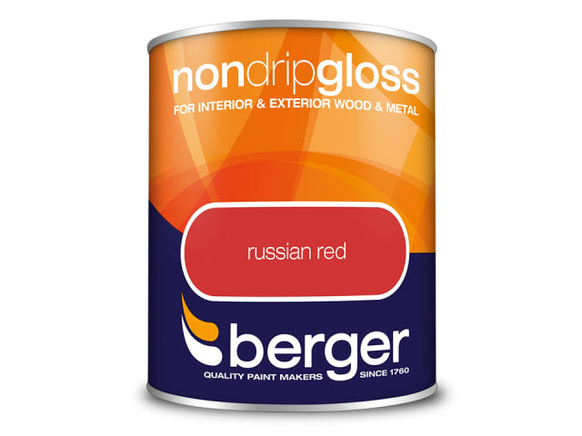 Berger Non Drip Gloss Russian Red 750ml