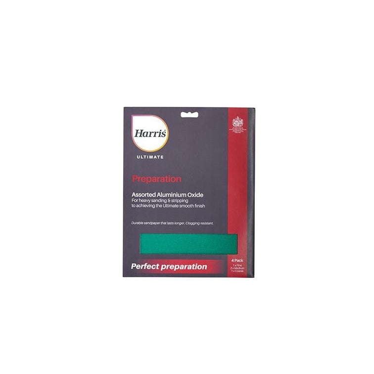 Harris Ultimate Aluminium Oxide Paper Asst 4 Pack