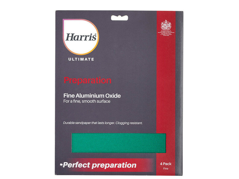 Harris Ultimate Aluminium Oxide Paper Fine 4 Pack
