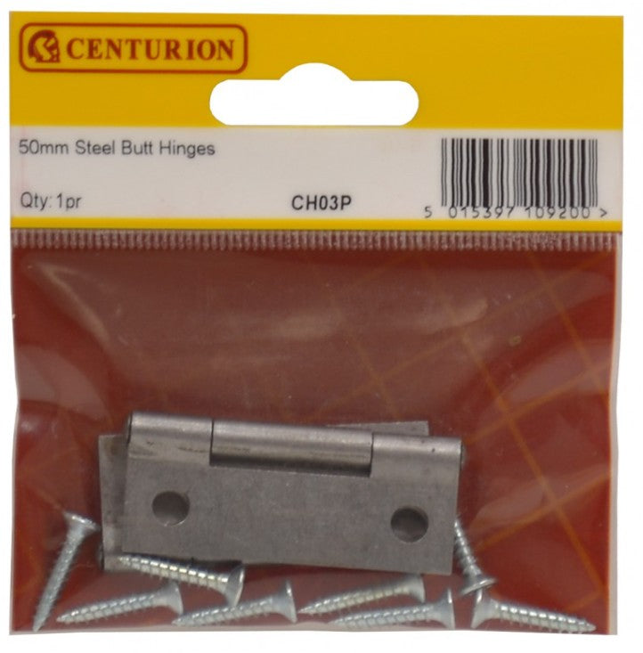50mm SC 1838 Pattern Steel Butt Hinge (1 pair)