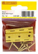 2" x 1 1/8" x 1.5mm SC Solid Drawn Butt Hinges (1 pair)