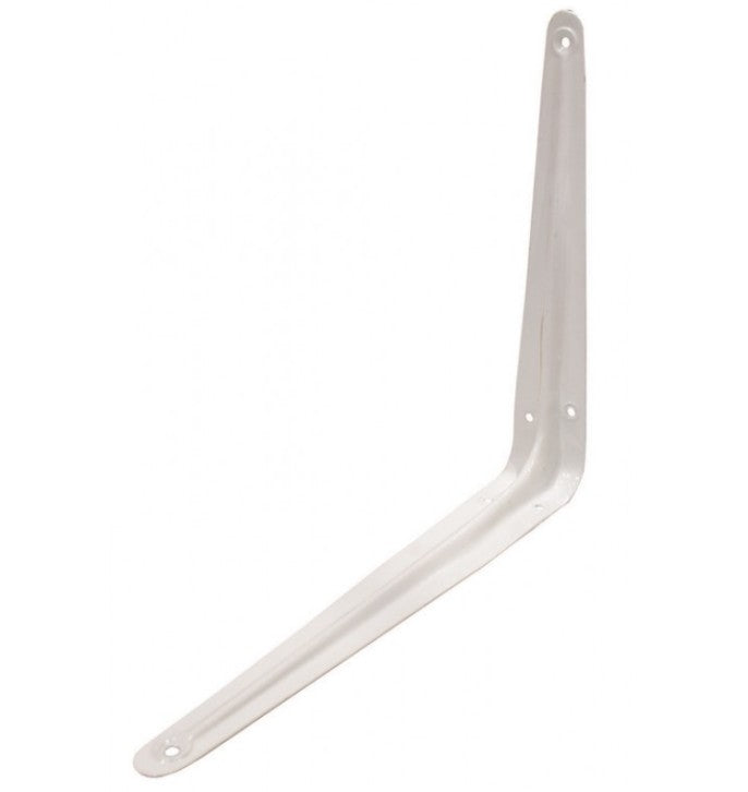 300 x 250mm (12"x10") White London Type Shelf Bracket