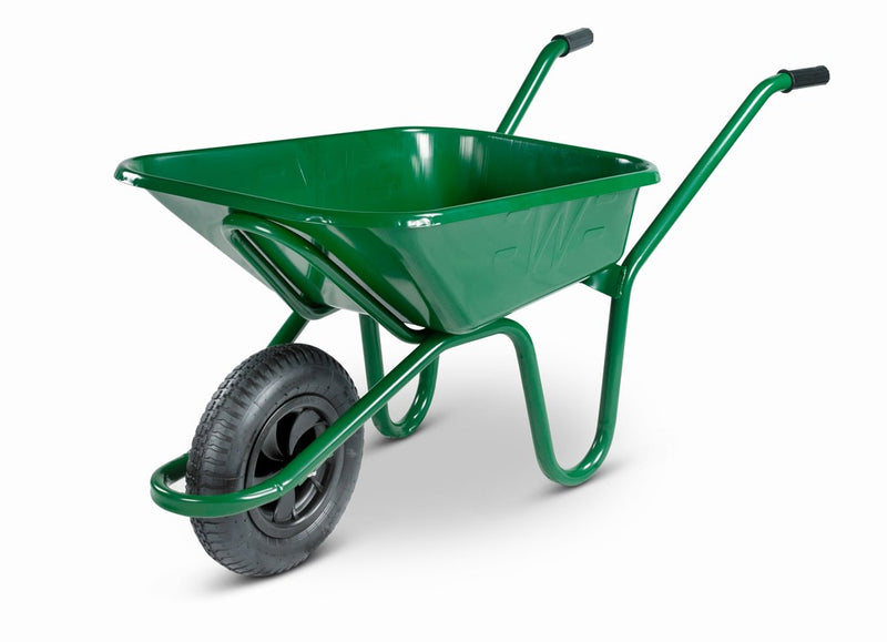 Wheelbarrow - Endurance 90L Green With Pneumatic Tyre