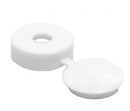 White Hinged Screw Covers (20 PK)