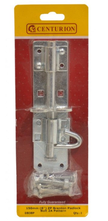 150mm (6") ZP Brenton Padlock Bolt 2A Pattern