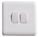 Vimark Curve 10A 2G 2W Plate Switch