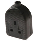 1g 13A Trailing Socket Rubber - Black
