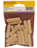 M10 x 40mm Fluted Wooden Dowel (Pack of 20)