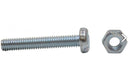 M4 x 25mm ZP Machine Screws & Nuts  (Pack of 10)