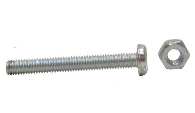 M3 x 25mm ZP Machine Screws & Nuts (Pack of 22)