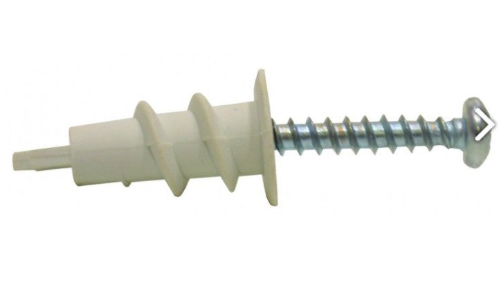 25mm Nylon Plasterboard Speed Plugs x 10