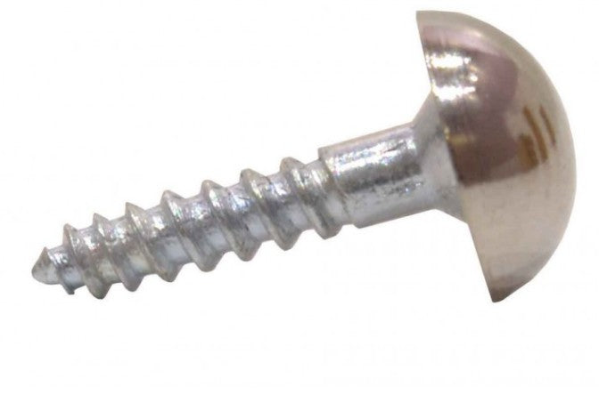 25mm x 8 CP Dome Mirror Screws  (Pack of 4)