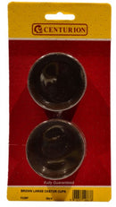 60mm Brown Castor Cups (Pack of 4)