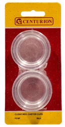 45mm Clear Castor Cups  (Pack of 4)