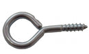 25 x 2mm ZP Steel Screw Eyes (Pack of 4)