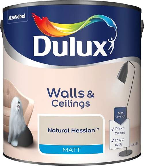 Dulux Matt Emulsion Natural Hessian 2.5 Litre