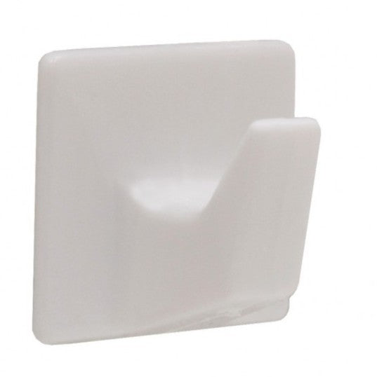 55mm x 30mm Plastic Self Adhesive Hooks (Pack of 2)