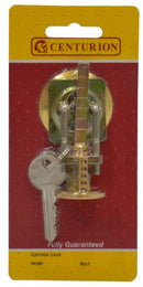 Brass Faced Nightlatch Cylinders with 2 Keys