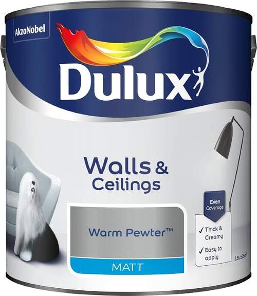 Dulux Matt Emulsion Warm Pewter 2.5 Litre