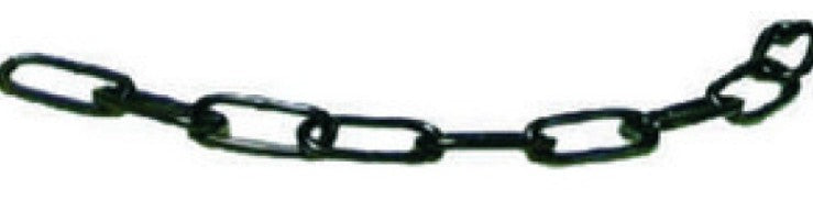 6mm x 33mm Black Welded Steel Coil Chain Per Metre