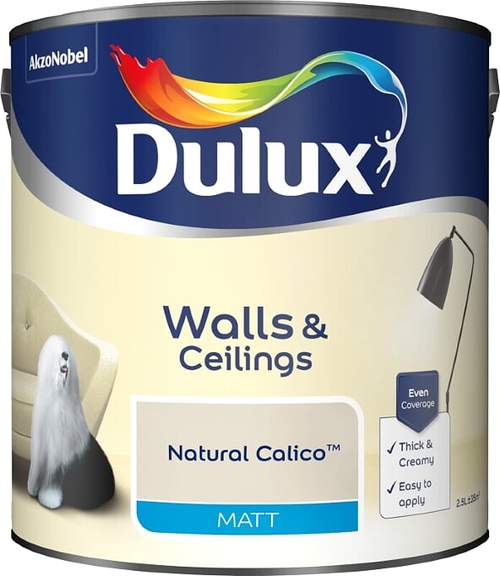 Dulux Matt Emulsion Natural Calico 2.5 Litre