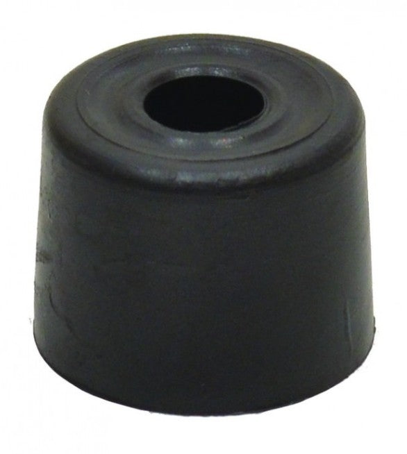 28mm Black Plastic Door Stop (Pack of 2)