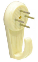 40mm Plastic Hard Wall Picture Hooks (Pack of 4)