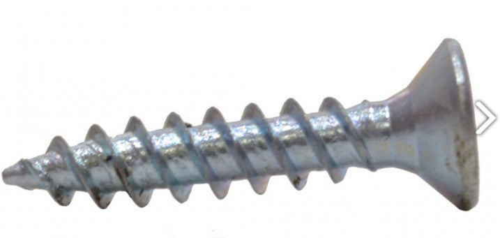 1" x 10 ZP Twin Thread Woodscrews Countersunk (Pack of 12)