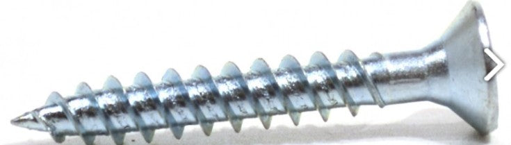 1 1/2" x 12 Pozi CSK ZP Twin Screws 7 pack