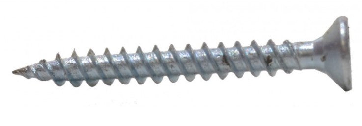 1 1/4" x 6 ZP Twin Thread Woodscrews Countersunk (Pack of 17)