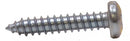 1" x 10 ZP Pan Head Self Tapping Screws  (Pack of 10)